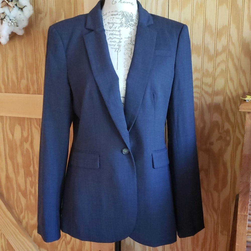 Banana Republic Stretch Classic Wool Blend Blazer